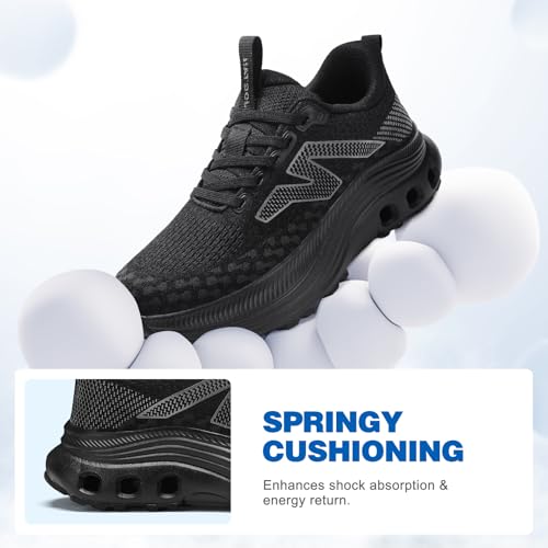 Image of Womens Wide Slip On Walking Shoes with Cushioned Arch Support Comfort Orthopedic Running Sneakers for All Day Standing