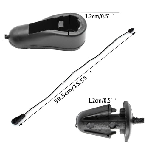 2 clips para bandeja de carga Ford C-MAX (2004-2010), correas de elevación maletero 2