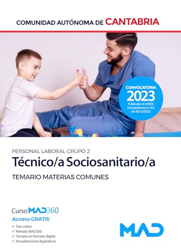 Técnico Sociosanitario de la Comunidad Autónoma de Cantabria . Temario de