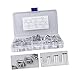 Ciieeo 250pcs Crimping Sleeves and Double Set Tube Sleeves Chicken Heart for Industrial Wire Rope Applications