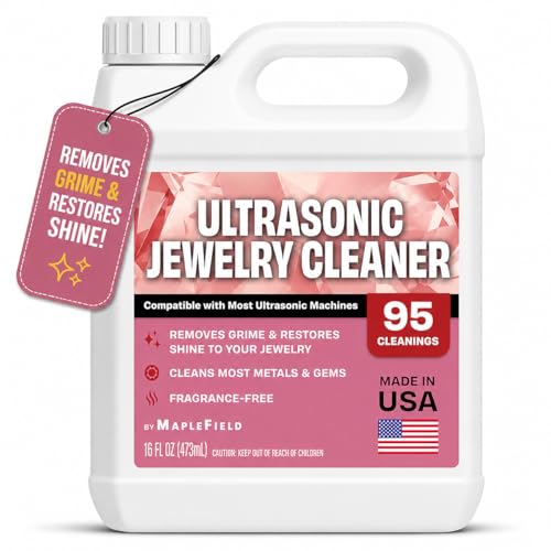 Maplefield Ultrasonic Jewelry Cleaner Solution