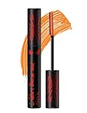Erinde Mascara Arancione, per Ciglia Sottili e Voluminose, Impermeabile e a Lunga Durata, Resistente alle Sbavature, Formula a Bassa Allergia, Adatto per Carnevale, Halloween e Spettacoli su Palco