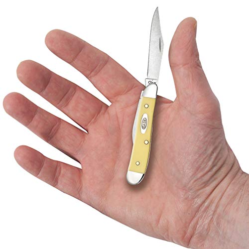 Image of Case WR XX Pocket Knife Yellow Synthetic Peanut Cv Item #030 - (3220 Cv) - Length Closed: 2 7 /8 Inches