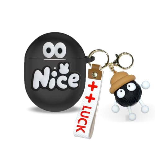 MEIKAWAKI イヤホンケース Google Pixel Buds A-Series用ケース Google Pixel Buds 2保護カバー シリコン 創造性 かわいい カートゥーン 可愛い 漫画 キーチェーン付き