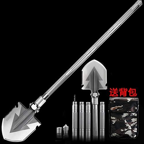 Garden Tool- 77cm/93cm/108cm Length Multi Use Garden Tools Garden Spade Dig Shovel Camping Scoop in Bag Plant Tools (Color : 3 Tubes 77cm)