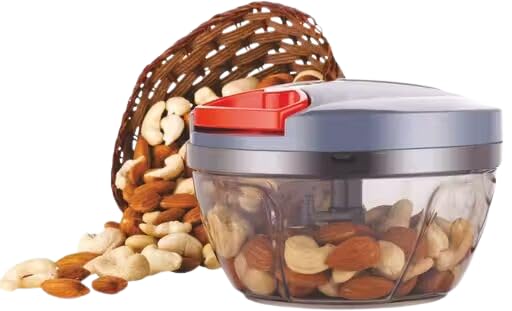 RAVI PLASTIC Manual Food Processor,Capacity, 3 Stainless Steel Blades, BPA-free Vegetable...