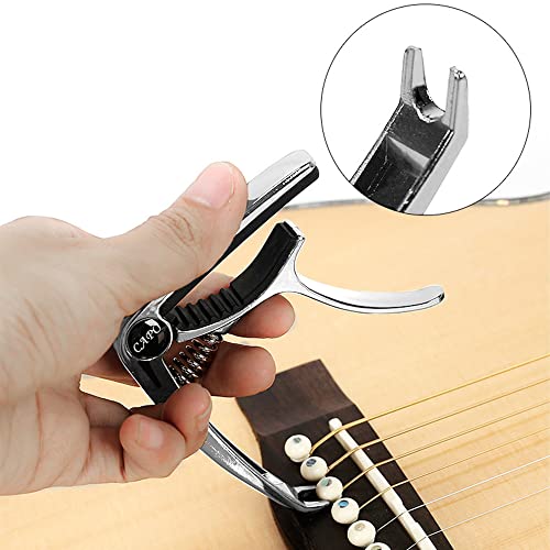 Newaner Capodastre Guitare x2, Alliage Capo de Guitare Pour 6 Cordes Folk Guitare, Guitare Electrique et Acoustique… - Les Beatles, Paul McCartney, John Lennon, RIngo Starr, George Harrison Newaner Capodastre Guitare x2, Alliage Capo de Guitare Pour 6 Cordes Folk Guitare, Guitare Electrique et Acoustique… – Image 4