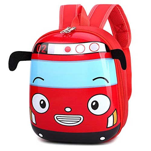 Karrychen Sac à Dos d'école de Forme de Voiture de Dessin animé pour Enfants 3D Sac à Dos de Maternelle pour garçons Filles Cover