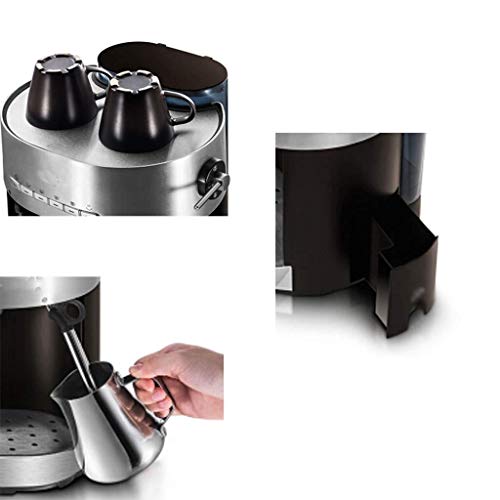 Cafetera semiautomática con capacidad 1.5 L negra miniatura 3