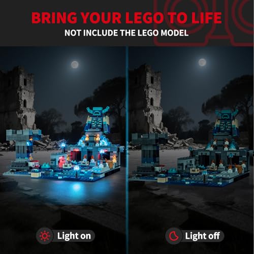 Image of BRIKSMAX Light for Lego The Duel in Darkness 21246 - Compatible with Minecraft Building Blocks Model - Without Lego Set