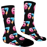 Lotsduoler 67 Socks Meme Six Seven 6 7 Socks Kids Ice Cream Design 67 Gifts Funny Sock