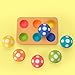 Sassy Mischievous Matching Mushrooms, Sorting Board, Social Emotional Learning Toy, STEM, 12+ Months
