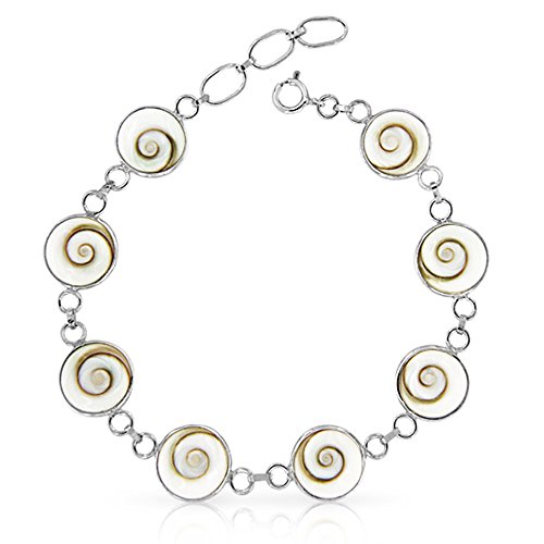 PLANETYS - Bracelet Huit nacres Rondes Oeil de Sainte Lucie Argent 925/1000 Cover