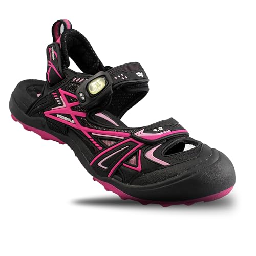 Gold Pigeon Shoes Hiking Waterproof Closed Toe Sandals: 1642 Fuchsia, Women Size 7-7.5 / Big Kid Size 6-6.5 (1642-fuch-37)
