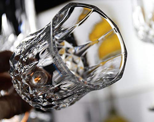 Image of SYANKA Italian Premium Crystal Wine Glasses Set of 4, Transparent, 230 ML, Ideal for White or Red Wine Glass