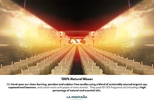 La Montaña Three Kings | Luxury Home Scented Candles Inspired By Spain | Natural Wax | Cedarwood, Frankincense, Myrrh, Pine Needles, Turrón (Almond Nougat) & Brandy #TOP3