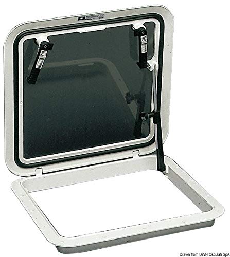 BomarFlushdeck black hatch 304 x 302 mm