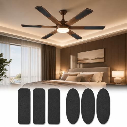 Image of 6Pcs Fan Filter Dust Guard, Fan Filter Pad, Dust Collector Mat for Household Ceiling Fan Blades