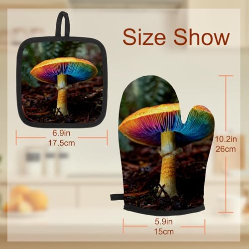 Gants de cuisine champignons pour sortir vos plats du four