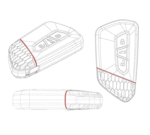 Coque protection silicone Golf 8 Mk8 étui noir premium - 2