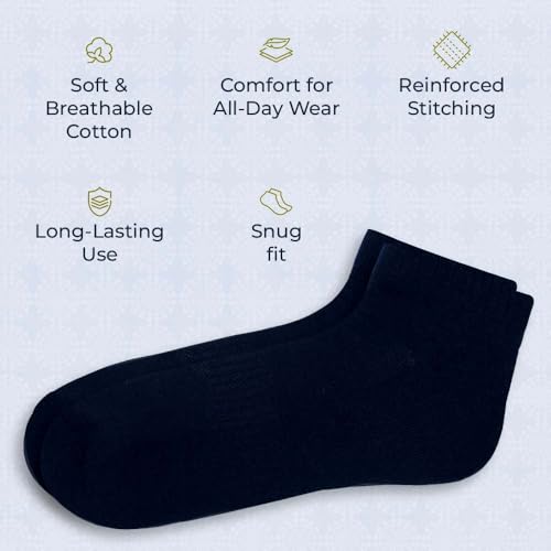 Ankle Socks for Men|Sneaker Socks Low Cut Breathable Socks|Running Socks Gym Activewear Everyday Socks|Pack of 34