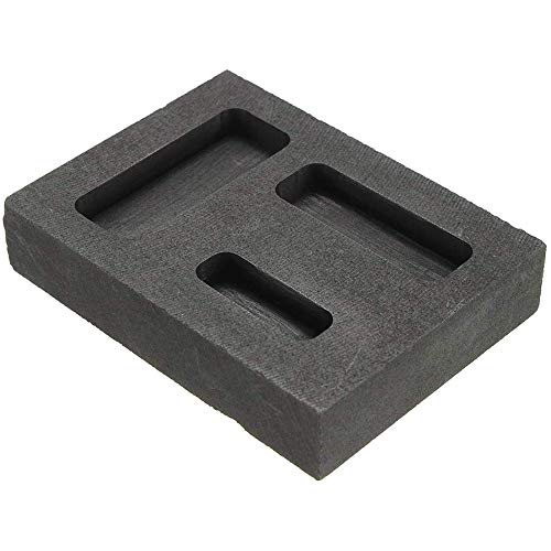 Fly-Fiber Graphitguss-Barrenformen, Schmuckbedarf, Laborbedarf für Gold, Silber, Schmelzen, Verfeinern von Metall, 3 Rillen Cover