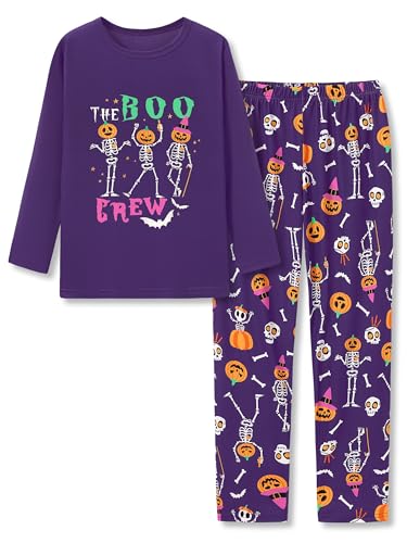 Trendy Tie Dye Spiral Pajamas for Girls 2-Piece Soft Long Sleeve & Pants PJ Set Jammies Size 6-18