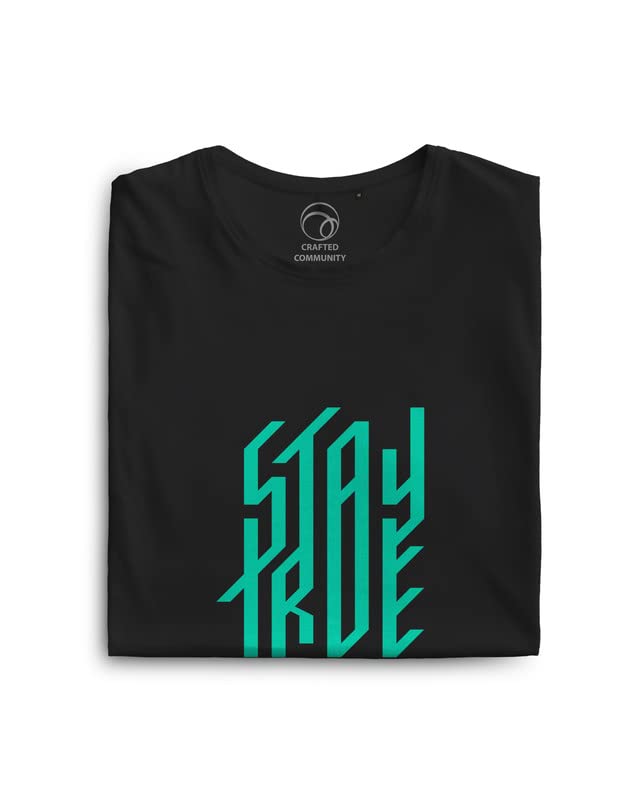 CRAFTED COMMUNITY Tie and Dye Mint Swirl AirLit Super Soft Mens Round Neck Tshirt