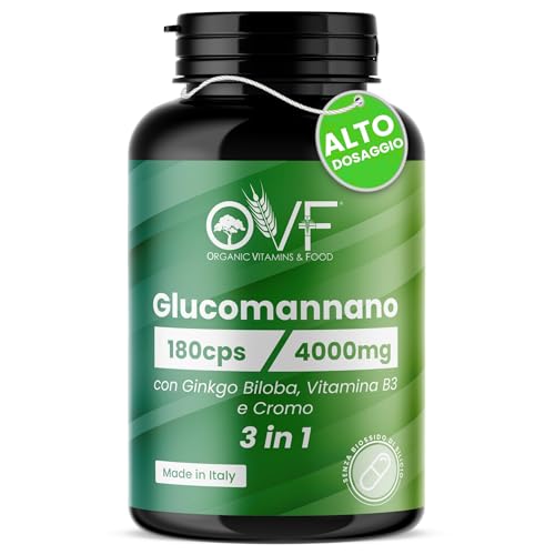 PARAFARMACIA, ORGANIC VITAMINS & FOOD OVF Glucomannano Forte 4000mg