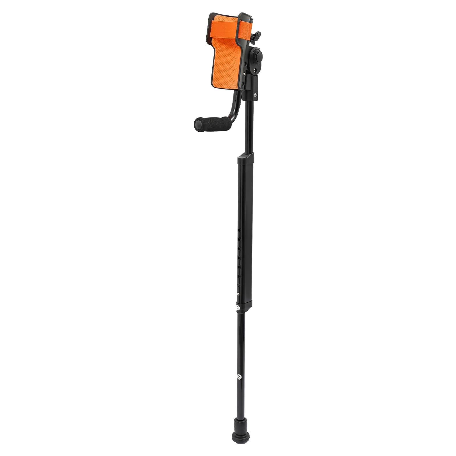 Stampelle di supporto per deambulazione, stampella ergonomica, stampelle per avambraccio regolabili con polsino, pedonale ortopedico fino a 100 kg per adulti