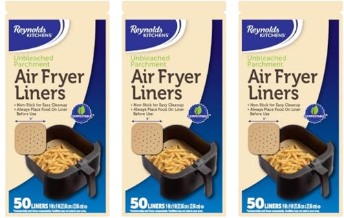 Reynolds Kitchens Air Fryer Liners 50 Count (Pack of 3)