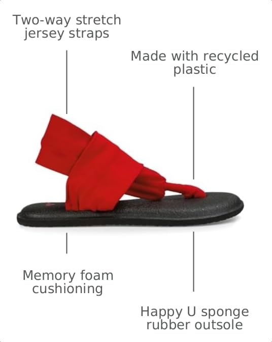 Image of Sanuk Women's Yoga Sling 2 | Yoga Mat Footbed | Sandals for Women | Yoga Sandals For Women| Two-Way Stretch Upper