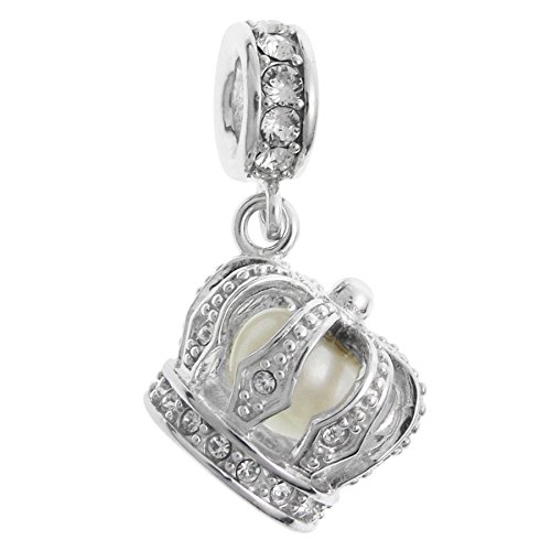 Charm-Anhänger Sterling-Silber 925 Süßwasser-Zuchtperle Weiß 4,5-5 mm Cover