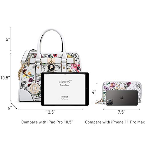 Women Designer Handbags and Purses Ladies Satchel Bags Shoulder Bags Top Handle Bags w/Matching Wallet