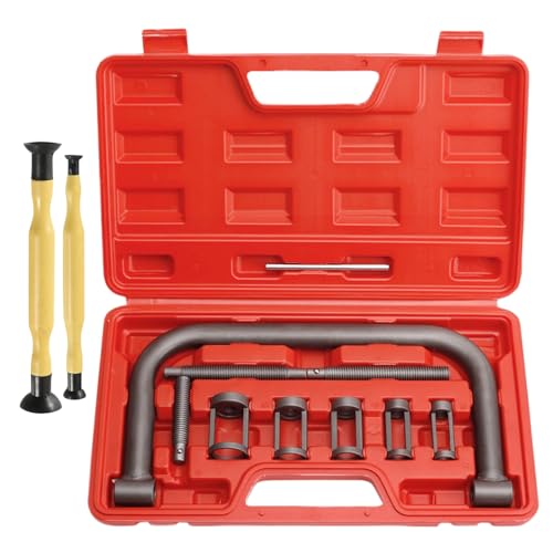 【Acciaio forgiato】Realizzato in acciaio forgiato di alta qualità, il nostro strumento di compressione della molla della valvola offre una durezza ultra elevata e un design funzionale professionale, garantendo affidabilità e durata.