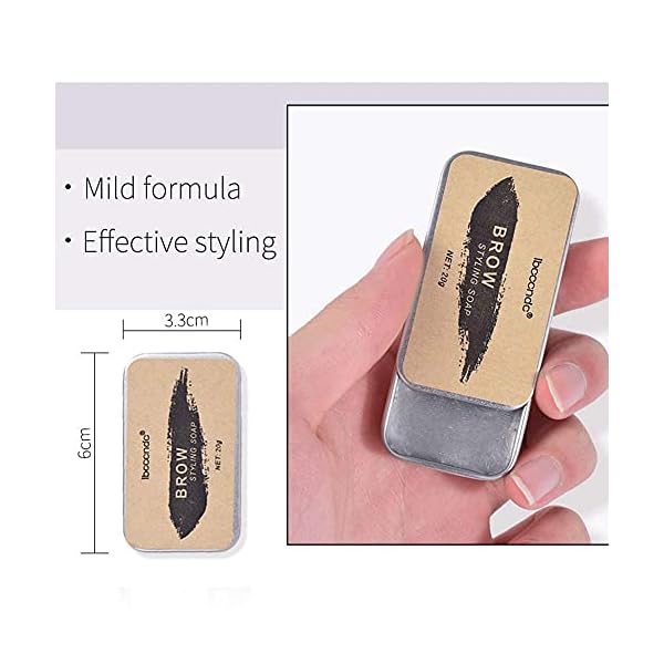 Eyebrow Soap, 3D Brows Styling Soap, Transparent Long Lasting Natural Eyebrow Wax Eyebrow Gel