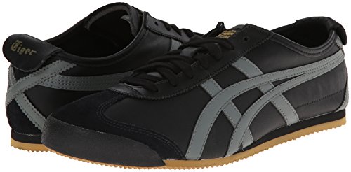 Onitsuka Tiger Sapatos unissex México 66, Preto/cinza/dourado