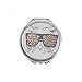 Leopard Print Sunglass Cat Head Animal Hand Compact Mirror Round Portable Pocket Glass