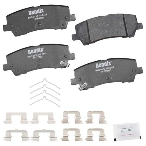 Image of Bendix Priority1 CFC2412 Ceramic Rear Brake Pads for Ford Mustang 2023-2015