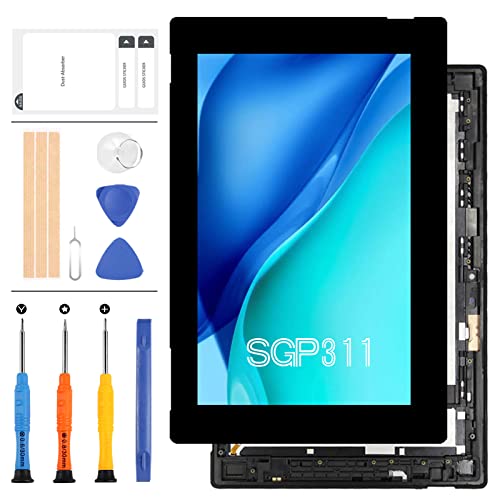 Écran tactile de rechange pour tablette Sony Xperia Z avec cadre SGP311 SGP312 SGP351 avec outils inclus