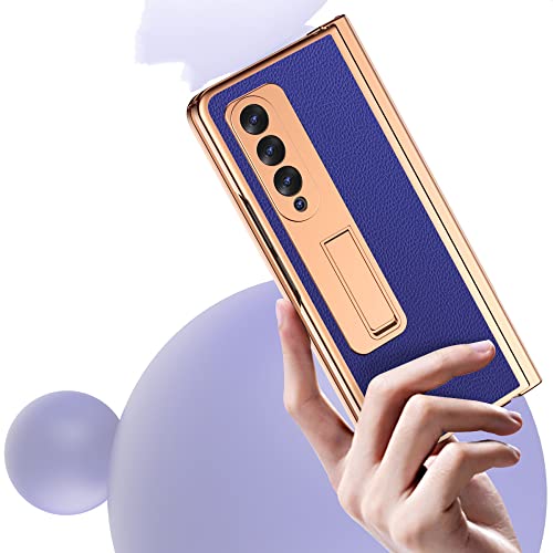Coque Samsung Z Fold 3 et 4 bleu business idéale pour vos rendez-vous professionnels