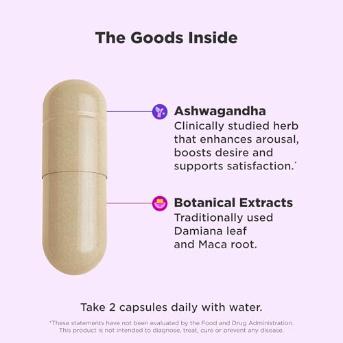 OLLY Lovin Libido Capsules, Boost Desire With Ashwagandha, Maca & Damiana, Vegetarian, Supplement for Women, 20 Day Supply - 40 Count - Image 3