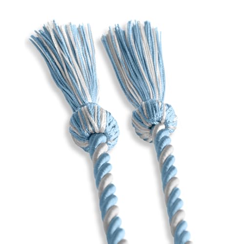 Image of Single Honor Cord Two-Color (Light Blue /White)