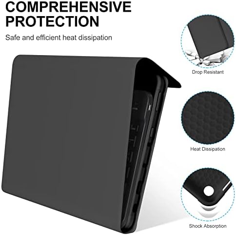 Keyboard for All-New Kindle Fire HD 10, Bluetooth Keyboard Case for Fire HD 10 Plus Tablet (Only Compatible with 11th Generation 2021) Stand Angel Protective Cover with Detachable Keyboard (Black)