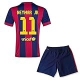 Youth Ney Soccer Jersey 2015 Fan Version (Home, 26-10-11 Years Old)