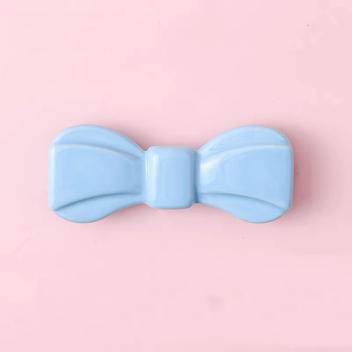 Paqwtyb Blue 96Mm Pulls, 1 Pc Ceramic Butterfly Knot Bedroom Cute Home Decor Wardrobe Dresser Pulls