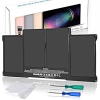 Akku für MacBook Air 13 Zoll A1466 (Mitte 2012, Mitte 2013, Anfang 2014, Anfang 2015, 2017), Ersatzakku für A1369 (Ende 2010, Mitte 2011) Akkumodell A1496 A1377 A1405 (AKTUALISIERTE VERSIONEN 6.2)