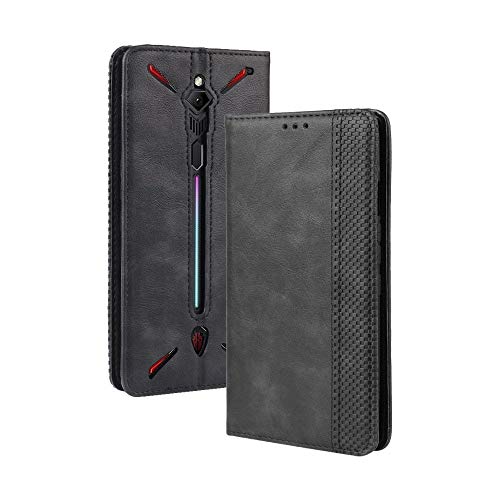 Funda para ZTE Nubia Red Magic 3S,Leather Cuero con Flip Cover,Cierre Magnético, Función de Soporte,Billetera Case con Tapa para Tarjetas,ZTE Nubia Red Magic 3S Funda