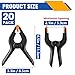 20 Pack 4.5 inch Plastic Spring Clamps, Black Heavy Duty Clips, Backdrop Clips, Woodworking Clamps, Plastic Clamps for Crafts, Backdrop Stand, Woodworking, Photography
