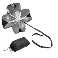 Running Speed Training Trainingsprodukt,59 Zoll Sprintfallschirm Schnelligkeitstrainer Laufschirm Geschwindigkeits Trainings Speed Training für Gewicht Kugellager Sport Fitness Explosive Power